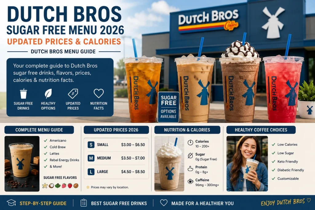 Dutch Bros Sugar Free Menu 2026: Updated Prices, Calories | Dutch Bros Menu Guide